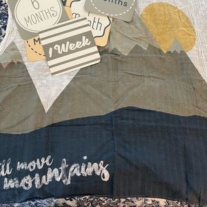 Muslin Baby Milestone blanket with cards